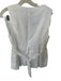 Dissh Size 6/8 White Linen Sleeveless Button Down High Waist Short Set White / 6/8