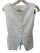 Dissh Size 6/8 White Linen Sleeveless Button Down High Waist Short Set White / 6/8