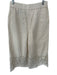 Banana Republic Size M Cream Cotton High Waist Elastic Waist Lace Detail Pants Cream / M