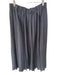 Tibi Size M Black Polyester Elastic Waist Pleated Maxi Skirt Black / M