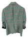 Dorothee Schumacher Size 5 Green & Black Wool Blend Houndstooth 2 button Coat Green & Black / 5
