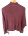 Lapointe Size M Maroon Cashmere & Silk Mock Neck Knit Long Sleeve Sweater Maroon / M