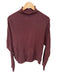 Lapointe Size M Maroon Cashmere & Silk Mock Neck Knit Long Sleeve Sweater Maroon / M