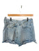 R13 Size 30 Light Wash Cotton Cross Over Cut Off Denim Shorts Light Wash / 30