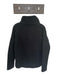 J. Crew Size M Black Polyester Faux Shearling Funnel Neck Half Zip Jacket Black / M