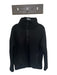J. Crew Size M Black Polyester Faux Shearling Funnel Neck Half Zip Jacket Black / M