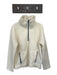 J. Crew Size M Cream & Blue Polyester Faux Shearling Funnel Neck Half Zip Jacket Cream & Blue / M