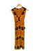 Altuzarra Size 42 Orange & Black Silk Sleeveless Tie Dye Tie Back Zip Dress Orange & Black / 42