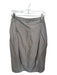 Nina Loca Size Est M Gray Cotton Elastic Waist Midi Skirt Gray / Est M