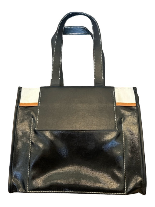 Proenza Schouler Black & White Leather Top Handles color block Structured Bag Black & White / M