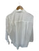 Demylee Size L White Cotton Long Sleeve Button Down GHW Top White / L