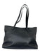 Quince Black Leather Top Handle Magnetic Close Tote Bag Black / M