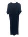 Pomander Place Size XS/S Navy Blue Acrylic Blend Batwing Sleeves Striped Dress Navy Blue / XS/S