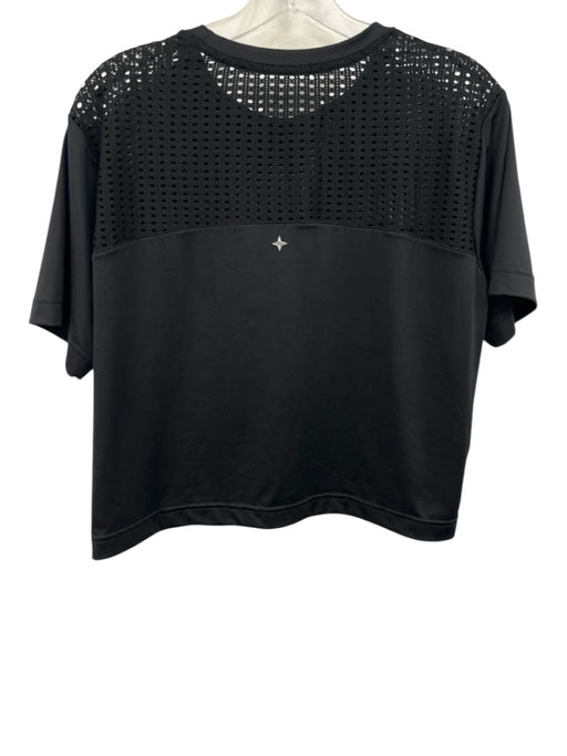 Tuckernuck Size XS Black Polyester Blend Open Knit Detail short sleeve Top Black / XS