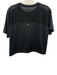 Tuckernuck Size XS Black Polyester Blend Open Knit Detail short sleeve Top Black / XS