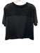 Tuckernuck Size XS Black Polyester Blend Open Knit Detail short sleeve Top Black / XS