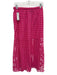 Tuckernuck Size XS Pink Cotton Eyelet Overlay Midi Skirt Pink / XS
