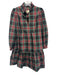 Tuckernuck Size XS Green, Red, Black Polyester Long Sleeve Plaid Gathered Dress Green, Red, Black / XS