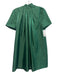 Hyacinth House Size XS Green Polyester Blend Short Sleeve Crystals Pleated Dress Green / XS