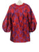 Hyacinth House Size XS Red & Purple Polyester Blend Long puff sleeve Dress Red & Purple / XS