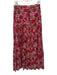 Alexis Size XS Red, Pink, Green Cotton Elastic Waist Floral Tiered Maxi Skirt Red, Pink, Green / XS