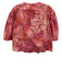 Ulla Johnson Size 0 Pink, Yellow, Brown Cotton Half Sleeve Floral Half Zip Top Pink, Yellow, Brown / 0