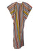 Sunshine Tienda Size XS Pink, Red & Multi Cotton Striped Side Slits Dress Pink, Red & Multi / XS