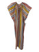 Sunshine Tienda Size XS Pink, Red & Multi Cotton Striped Side Slits Dress Pink, Red & Multi / XS