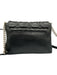 Kate Spade Black & Gold Tone Leather Quilted Flap Top Turnlock Crossbody Bag Black & Gold Tone