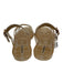 Tuckernuck Shoe Size 6/7 Gold Tone Synthetic Upper Jelly Glitter Mule Sandals Gold Tone / 6/7