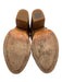 Rag & Bone Shoe Size 7 Tan Brown Leather Upper Strap Detail Stacked Heel Boots Tan Brown / 7