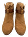 Rag & Bone Shoe Size 7 Tan Brown Leather Upper Strap Detail Stacked Heel Boots Tan Brown / 7