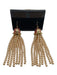 Kate Spade Pink & Gold Enamel Fish Hook Faux Pearl Fringe Earrings Pink & Gold