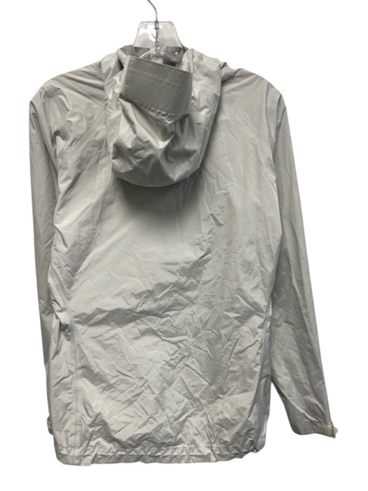 Patagonia Size S Light Gray Nylon Zip Front Hooded Rain Vent Detail Jacket Light Gray / S