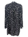 Equipment Size M Black & White Silk Stars Collared Button Up Long Sleeve Dress Black & White / M