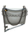 Fendi White Leather Scalloped Silver Tone Hardware Flap Top Shoulder Bag White