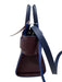 Givenchy Burgundy & Blue Leather Open Top Crossbody Color Block Tote Bag Burgundy & Blue