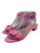 Alexandre Birman Shoe Size 39 Pink Leather Upper Knot Detail Sandals Pink / 39