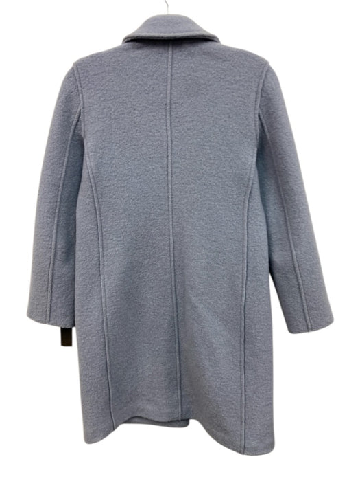 J. Crew Size 00 Light Blue Wool Boucle Double Breasted Button Front Coat Light Blue / 00