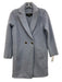 J. Crew Size 00 Light Blue Wool Boucle Double Breasted Button Front Coat Light Blue / 00