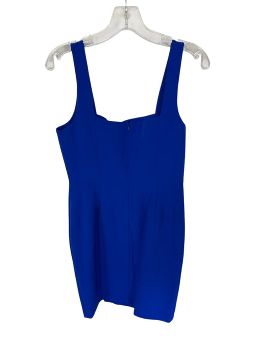 Milly Size 10 Electric Blue Polyester Blend Sleeveless Back Zip Midi Dress Electric Blue / 10