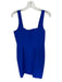 Milly Size 10 Electric Blue Polyester Blend Sleeveless Back Zip Midi Dress Electric Blue / 10