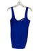 Milly Size 10 Electric Blue Polyester Blend Sleeveless Back Zip Midi Dress Electric Blue / 10