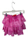 Loveshackfancy Size XS Hot pink Cotton ruffles Lace Detail Mini Skirt Hot pink / XS