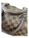 Louis Vuitton Brown Coated Canvas Damier Top Zip Double Top Handle Speedy Bag Brown / M