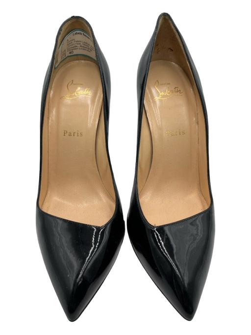 Christian Louboutin Shoe Size 40 Black Patent Leather Pointed Toe Stiletto Pumps Black / 40