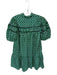 Maeve Size M Green & Purple Rayon & Cotton Collar Button Up Puff Sleeve Dress Green & Purple / M