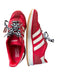 Adidas Shoe Size 8.5 Red & White Canvas & Suede Lace Up Athletic Sneakers Red & White / 8.5