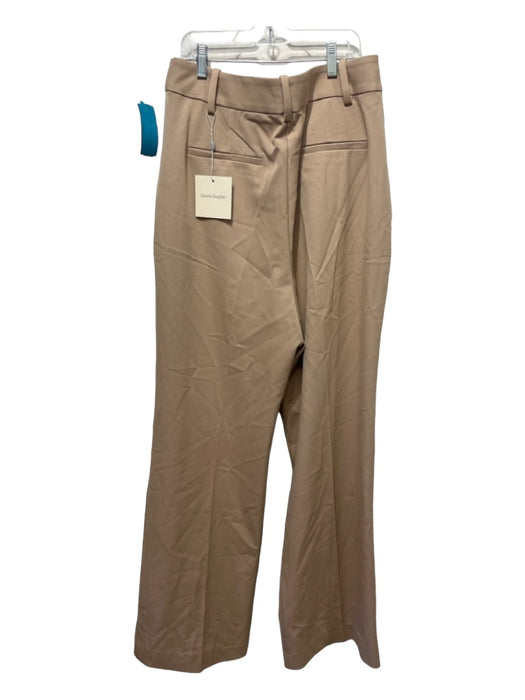 Favorite Daughter Size 14 Beige Polyester & Rayon Pockets Trouser Pleated Pants Beige / 14