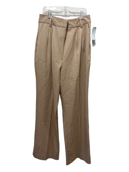 Favorite Daughter Size 14 Beige Polyester & Rayon Pockets Trouser Pleated Pants Beige / 14